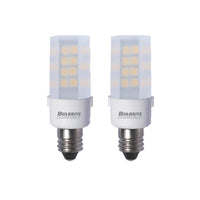 T6 4.5W Dimmable Frost LED Light Bulb with E11 Base, 2700K, 340 Lumens, 2-Pack