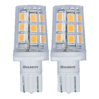 T5 2.5W Non-Dimmable Clear LED Light Bulb with WEDGE Base, 2700K, 230 Lumens, 12V, 2-Pack