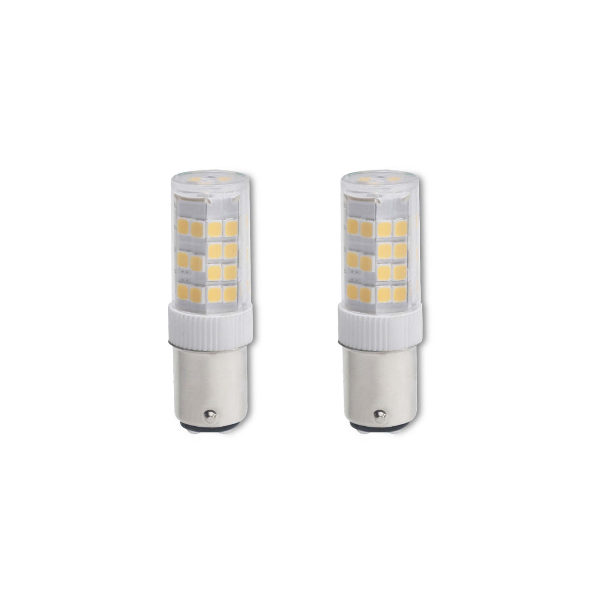 T5 4.5W Dimmable Clear LED Light Bulb with BA15d Base, 3000K, 400 Lumens, 2-Pack