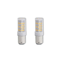 T5 4.5W Dimmable Clear LED Light Bulb with BA15d Base, 3000K, 400 Lumens, 2-Pack