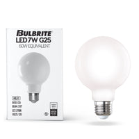 G25 7W Dimmable Milky Filament LED Light Bulb with E26 Base, 2700K, 800 Lumens, 8-Pack
