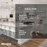A19 7.6W Dimmable Clear Filament LED Light Bulb with E26 Base, 2700K, 800 Lumens, 10-Pack