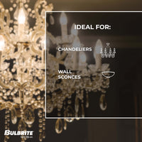 B11 4.1W Dimmable Clear Filament LED Light Bulb with E12 Base, 3000K, 400 Lumens, 6-Pack