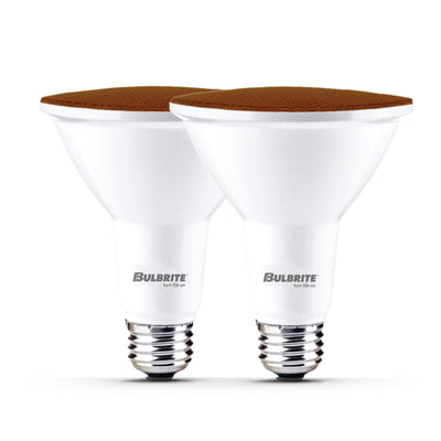 PAR38 15W Dimmable Amber LED Light Bulb with E26 Base, Very Wide Flood, 2-Pack