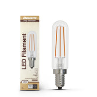 T6 4.5W Dimmable Clear Filament LED Light Bulb with E12 Base, 5000K, 450 Lumens, 4-Pack