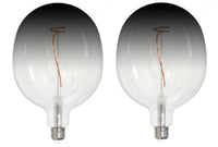 C53 4.5W Dimmable Clear/Smoke Filament LED Light Bulb with E26 Base, 3000K, 200 Lumens, 2-Pack