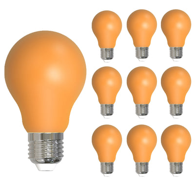 A19 4.5W Dimmable Ceramic Anver Filament LED Light Bulb with E26 Base, 10-Pack