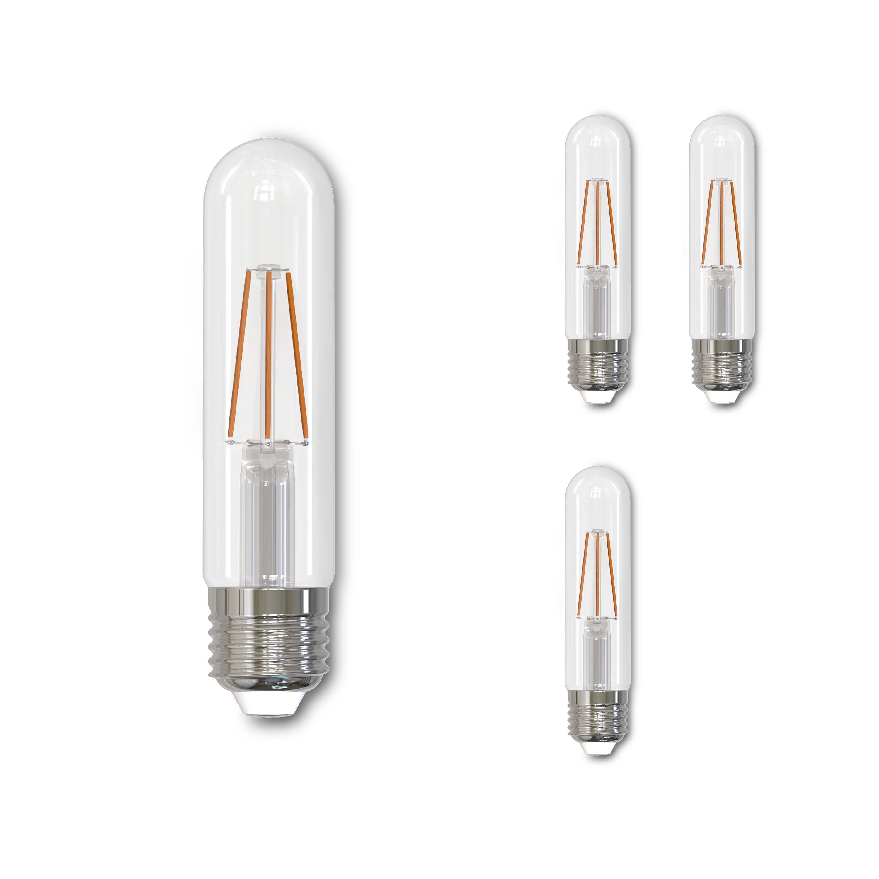 T9 5.1W Dimmable Clear Filament LED Light Bulb with E26 Base, 2700K, 500 Lumens, 8-Pack