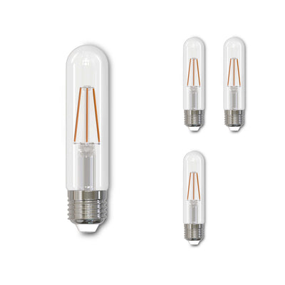 T9 5.1W Dimmable Clear Filament LED Light Bulb with E26 Base, 2700K, 500 Lumens, 8-Pack