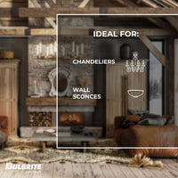 T9 15-inch 5W Dimmable Antique LED Light Bulb with E26 Base, 2100K, 400 Lumens, 3-Pack