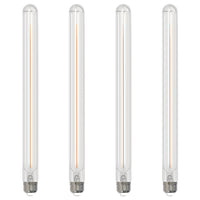 T9L 5W Dimmable Clear Filament LED Light Bulb with E26 Base, 3000K, 400 Lumens, 4-Pack