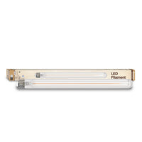 T9L 5W Dimmable Clear Filament LED Light Bulb with E26 Base, 3000K, 400 Lumens, 4-Pack