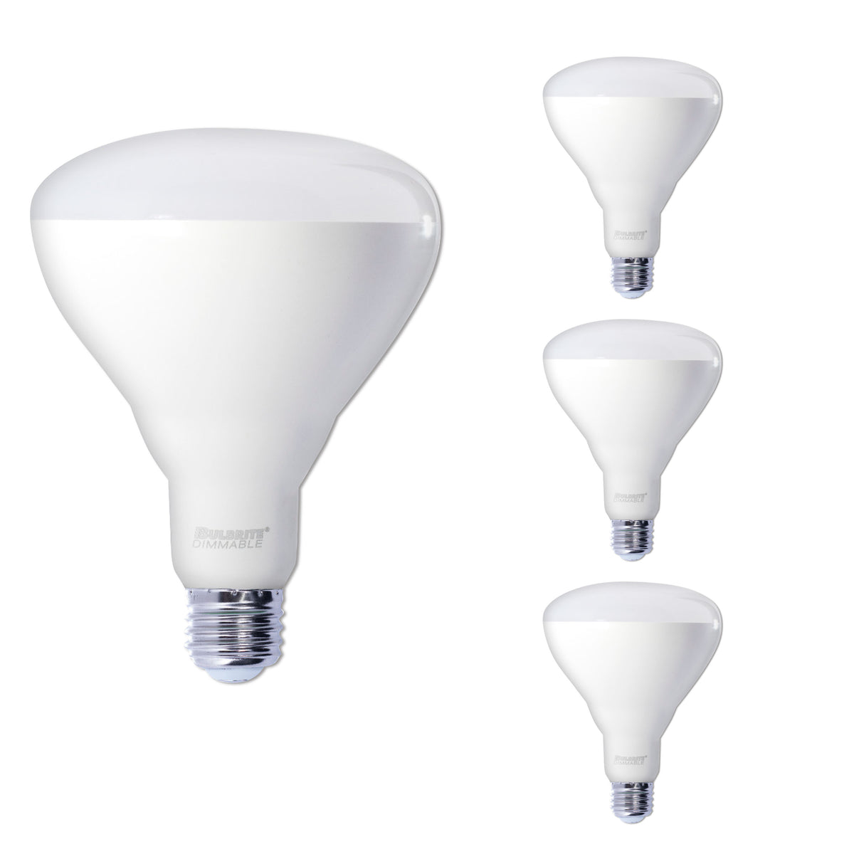 BR40 Dimmable Frost Filament LED Light Bulb with E26 Base, 3000K, 1400 Lumens, 4-Pack