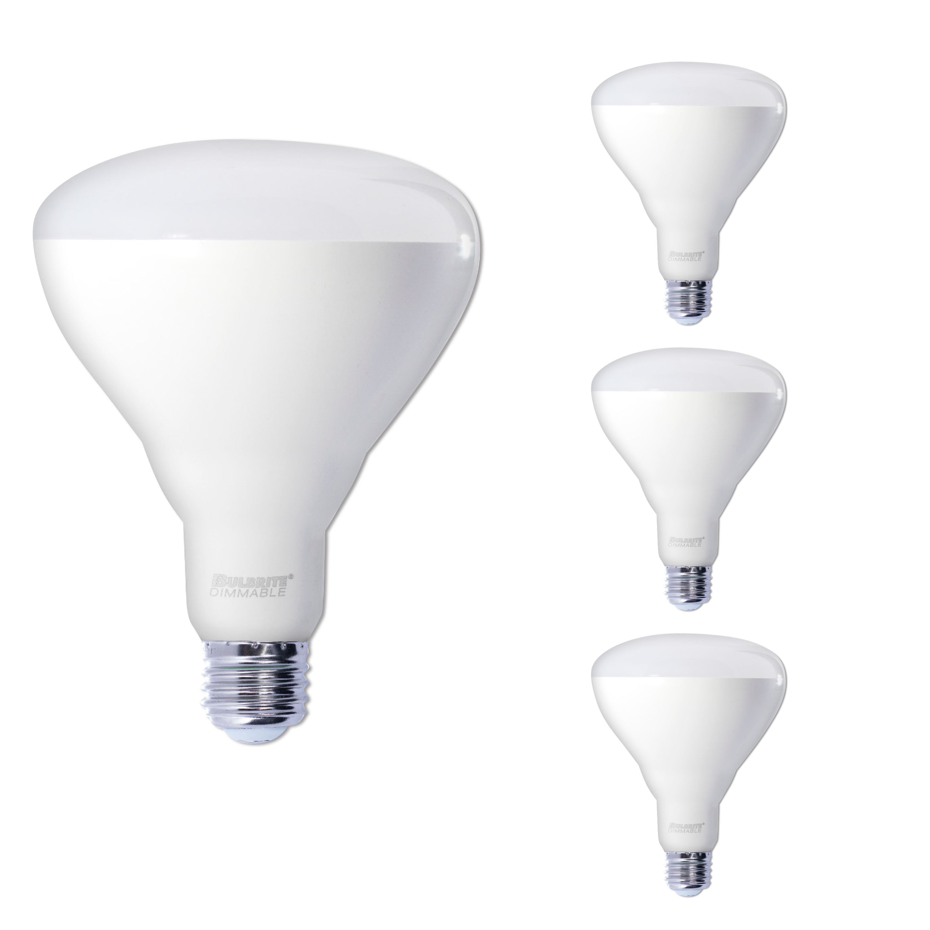 BR40 Dimmable Frost Filament LED Light Bulb with E26 Base, 3000K, 1400 Lumens, 4-Pack