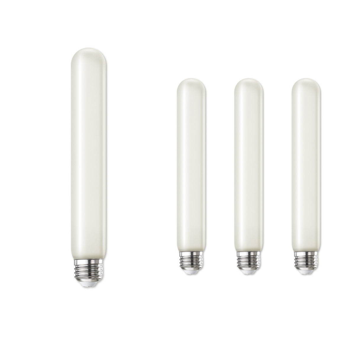 T9 7.5'' 5W Dimmable Frost Filament LED Light Bulb with E26 Base, 3000K, 300 Lumens, 4-Pack