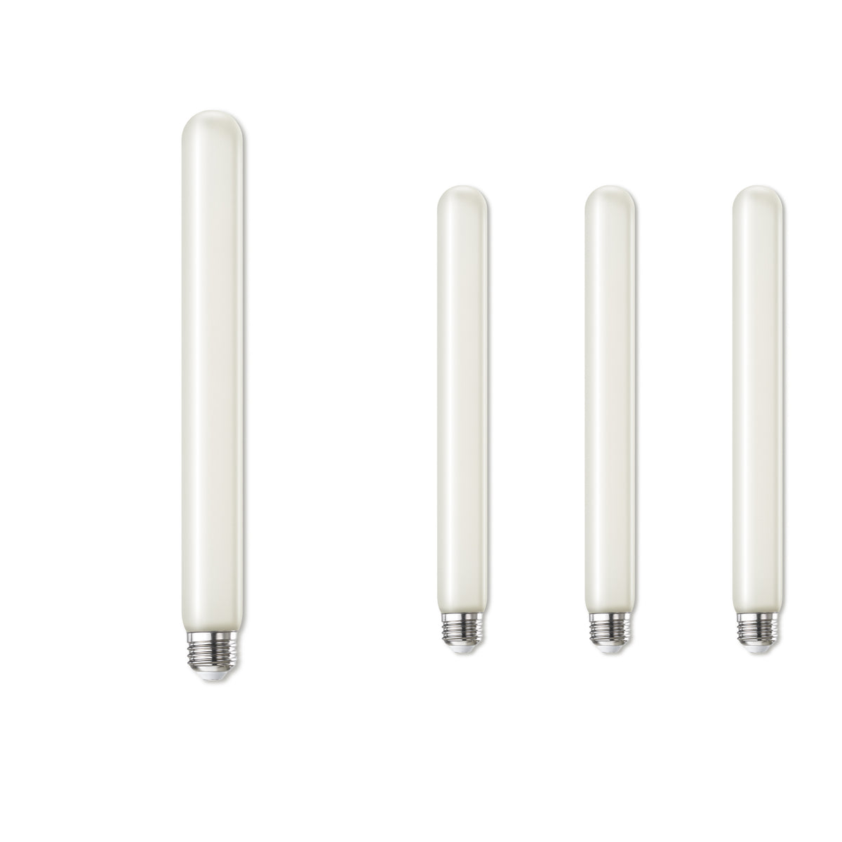 T9 11'' 5W Dimmable Frost Filament LED Light Bulb with E26 Base, 2700K, 400 Lumens, 4-Pack
