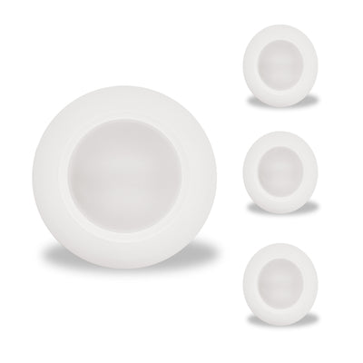 7-inch White 14W Dimmable LED Disc Downlight, 3000K, 1100 Lumens, 4-Pack