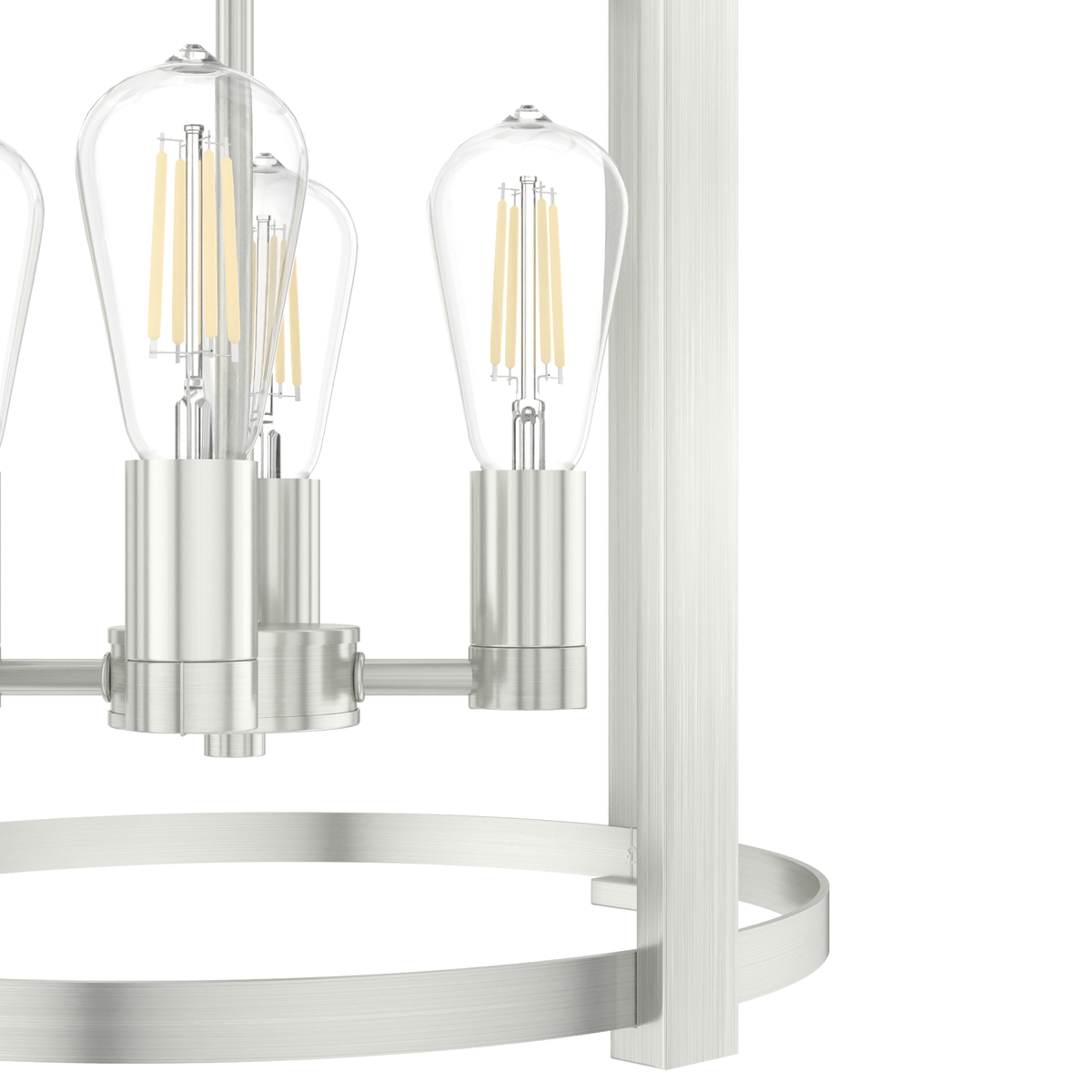 Astwood 16-inch 4-light Brushed Nickel Drum Chandelier
