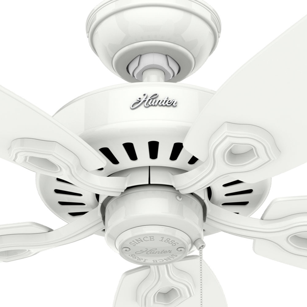 52 inch Builder Snow White Ceiling Fan and Pull Chain