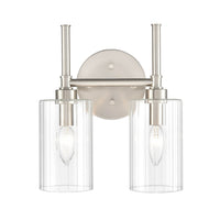 10.5'' Chastine Brushed Nickel 2 Light Bath Vanity