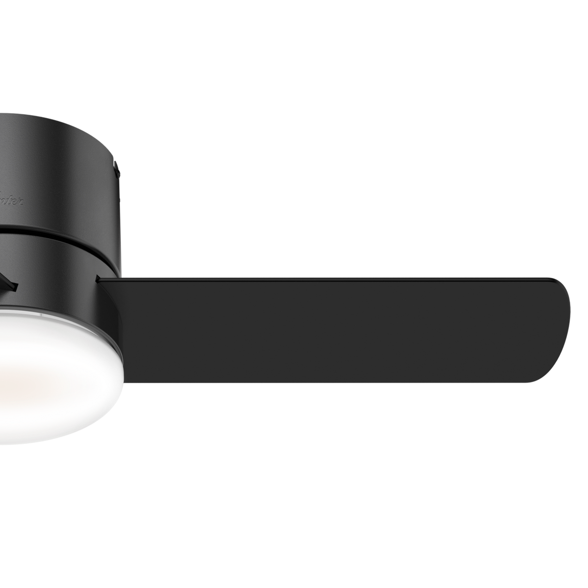 44 inch Minimus Matte Black Low Profile Ceiling Fan with LED Light Kit and Handheld Remote