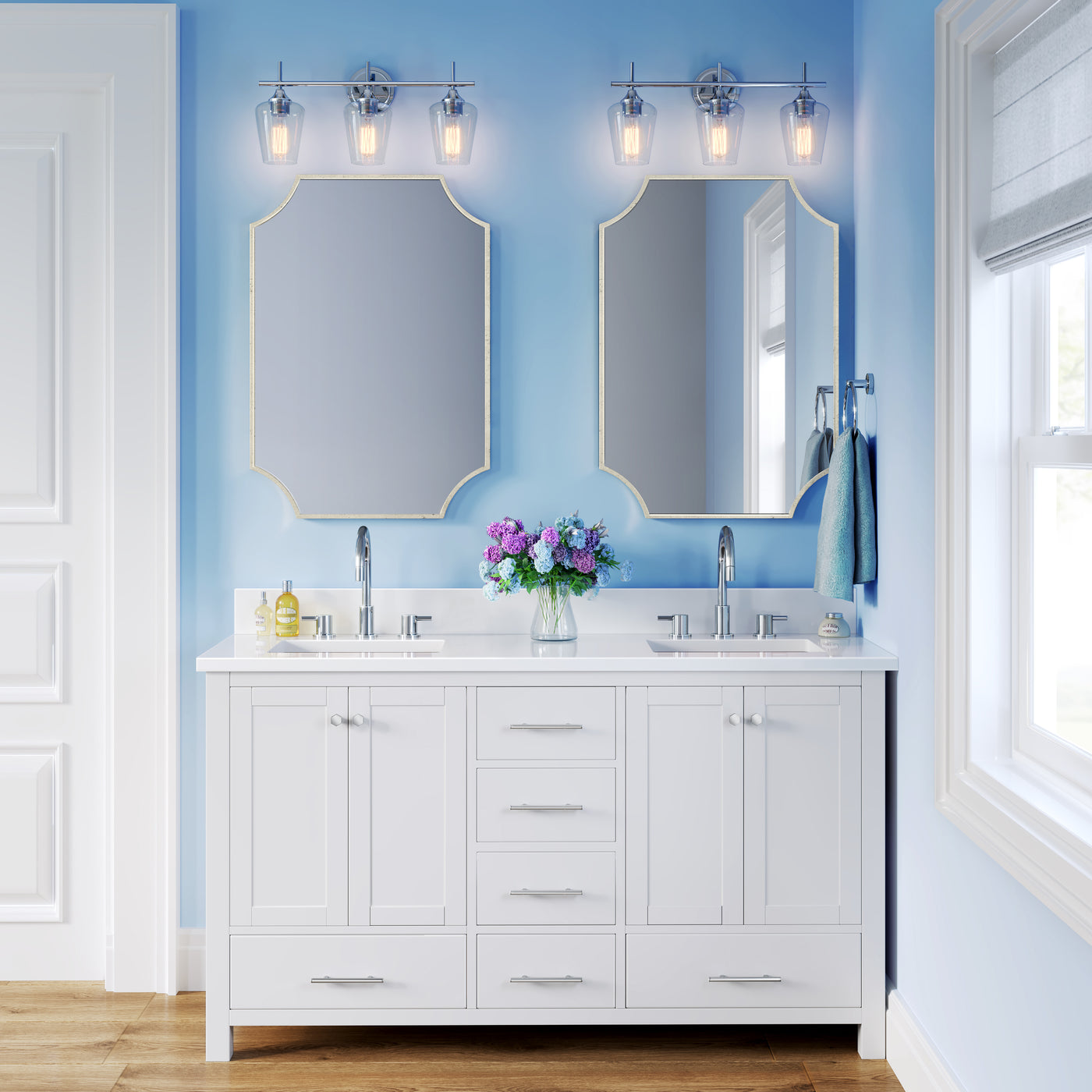 22.5'' Ashford Chrome 3 Light Bath Vanity