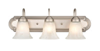 24'' Compana Satin Nickel 3 Light Bath Vanity