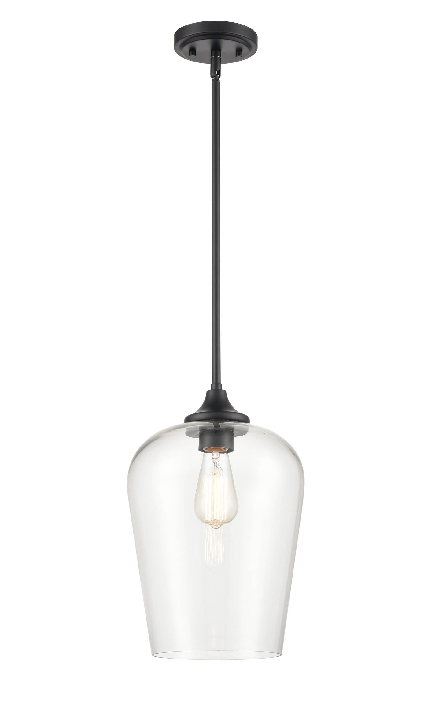 51'' Ashford Matte Black 1 Light Mini Pendant