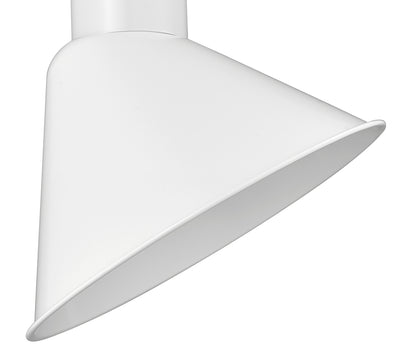 12'' White Metal R Series Angle Shade