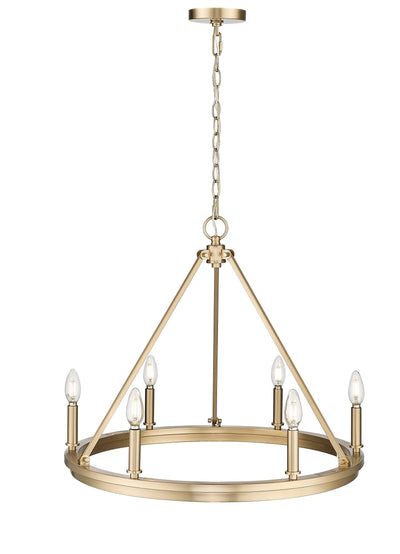 21'' Carruth Modern Gold 6 Light Chandelier