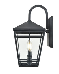 8'' Seager Textured Black 2 Light Wall Sconce