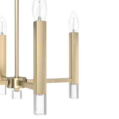 Sunjai 17.25-inch 4-light Alturas Gold Lantern Pendant