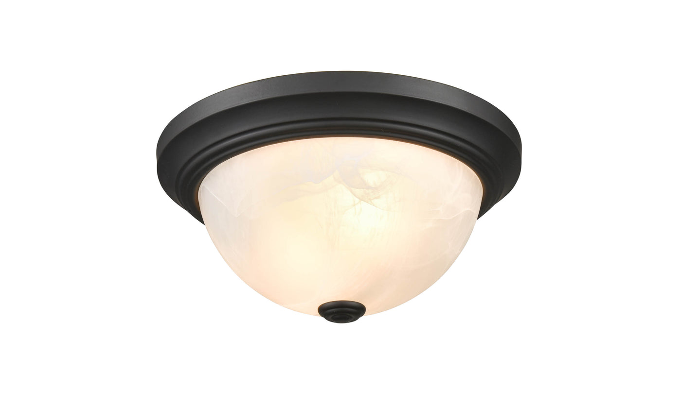5.5'' Whitton Matte Black 2 Light Flush Mount