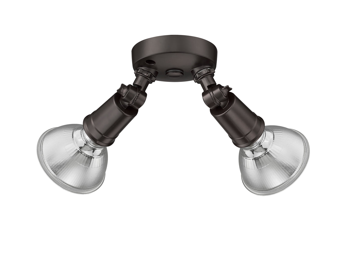 9.25''  Powder Coated Bronze 2 Light Flood Light