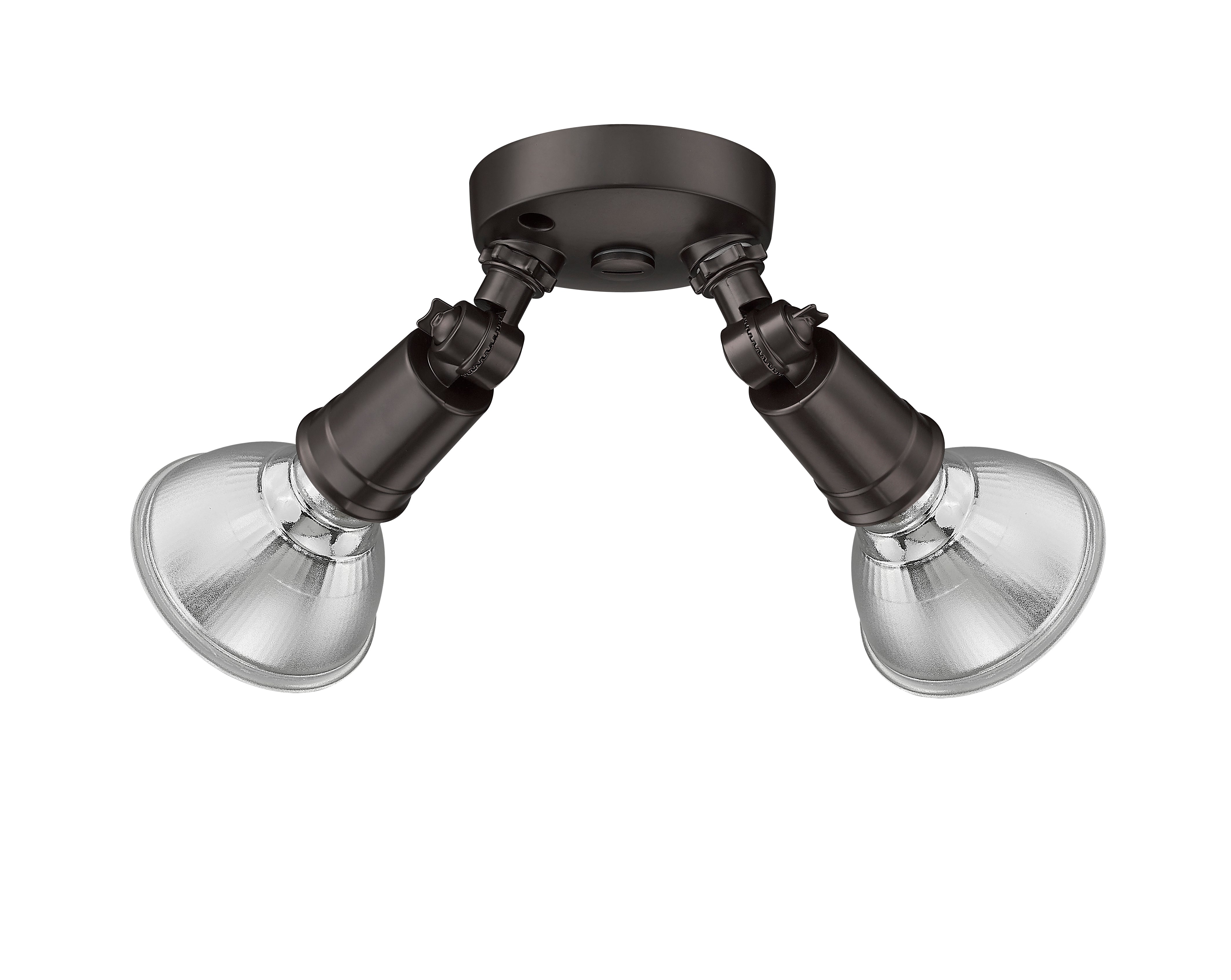 9.25''  Powder Coated Bronze 2 Light Flood Light