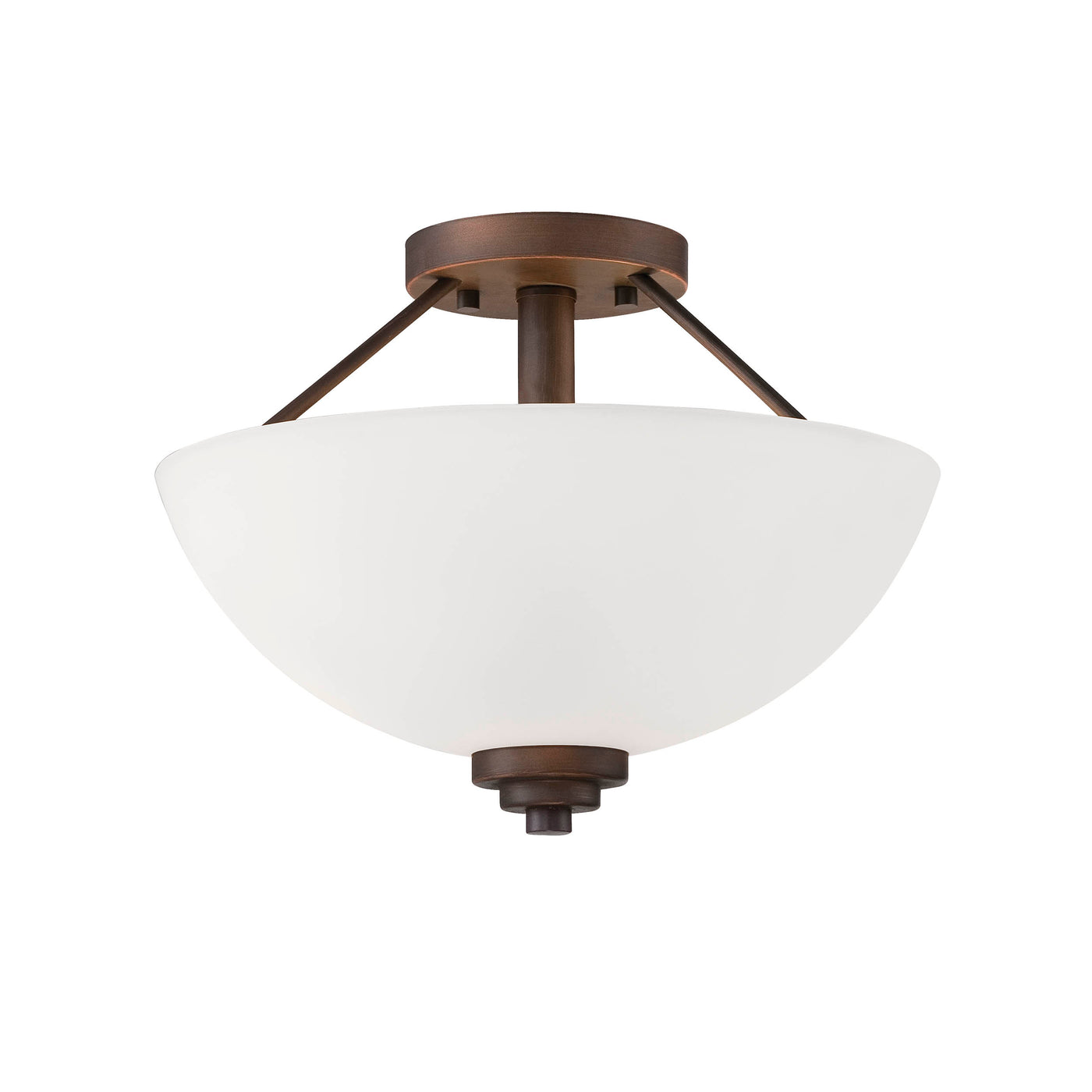 10.5'' Durham Rubbed Bronze 2 Light Semi-Flush Mount