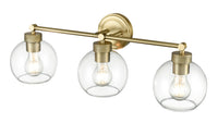 25'' Jonatan Vintage Brass 3 Light Bath Vanity