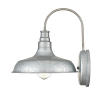 13-inch Milltown Galvanized 1-Light Outdoor Wall Sconce