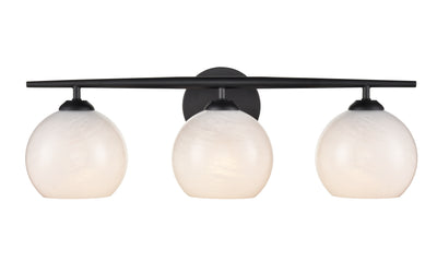 24'' Kimorra Matte Black 3 Light Bath Vanity