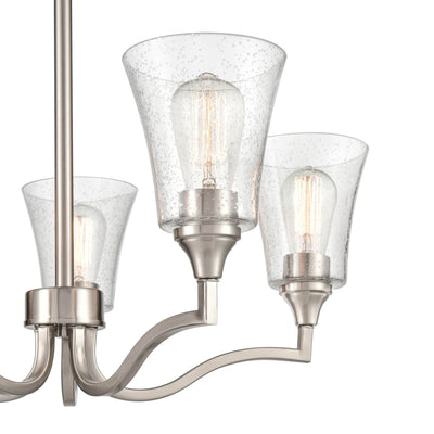 24'' Caily Brushed Nickel 5 Light Chandelier