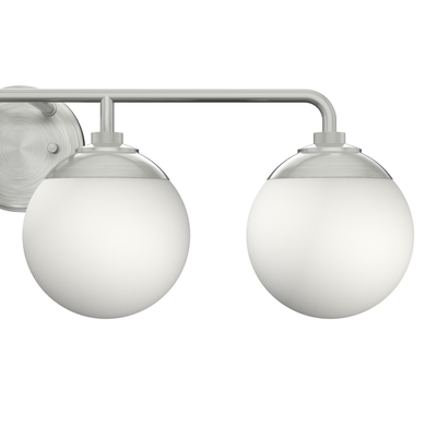 Hepburn 30-inch 4-light Brushed Nickel Vanity Light with Cased White Glass