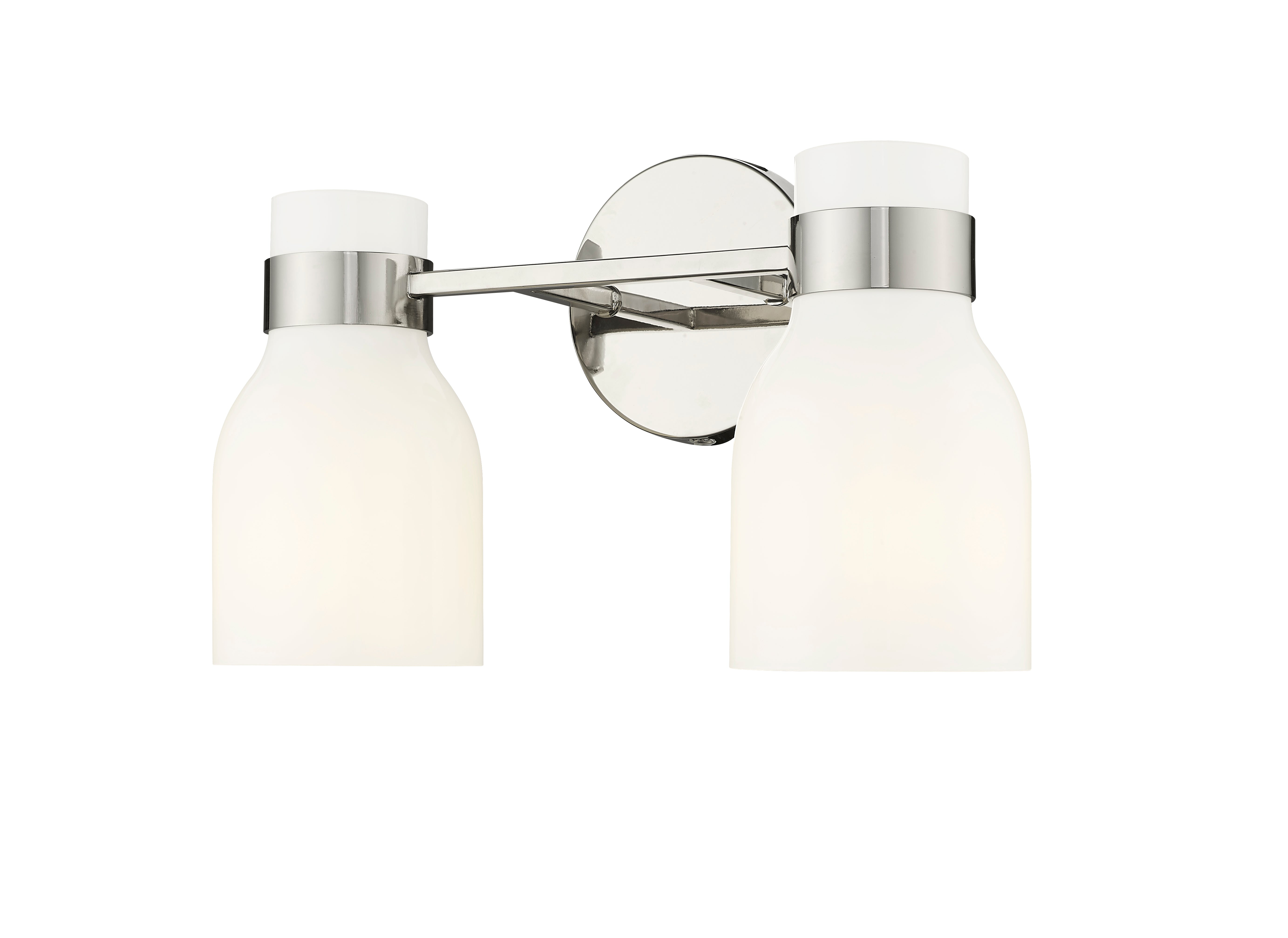 14'' Corella Polished Nickel 2 Light Bath Vanity