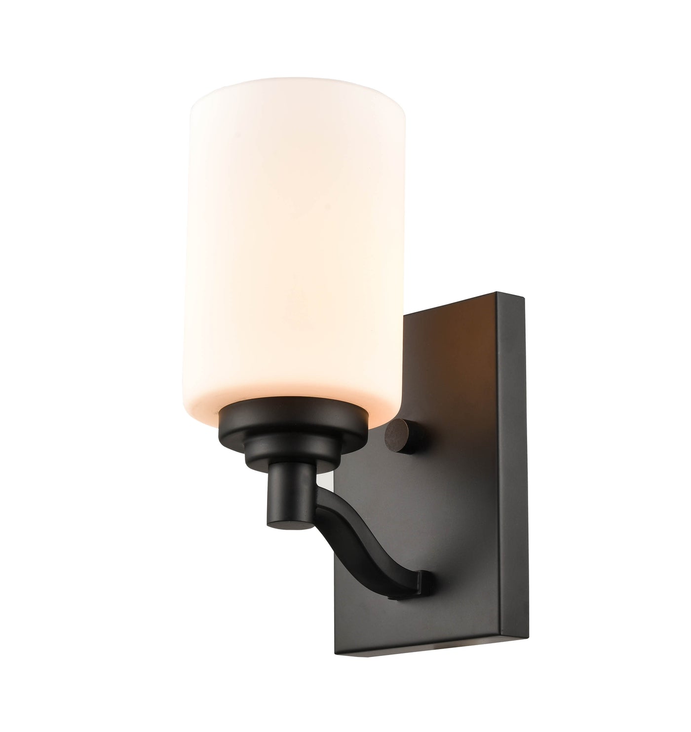 4.38'' Durham Matte Black 1 Light Wall Sconce