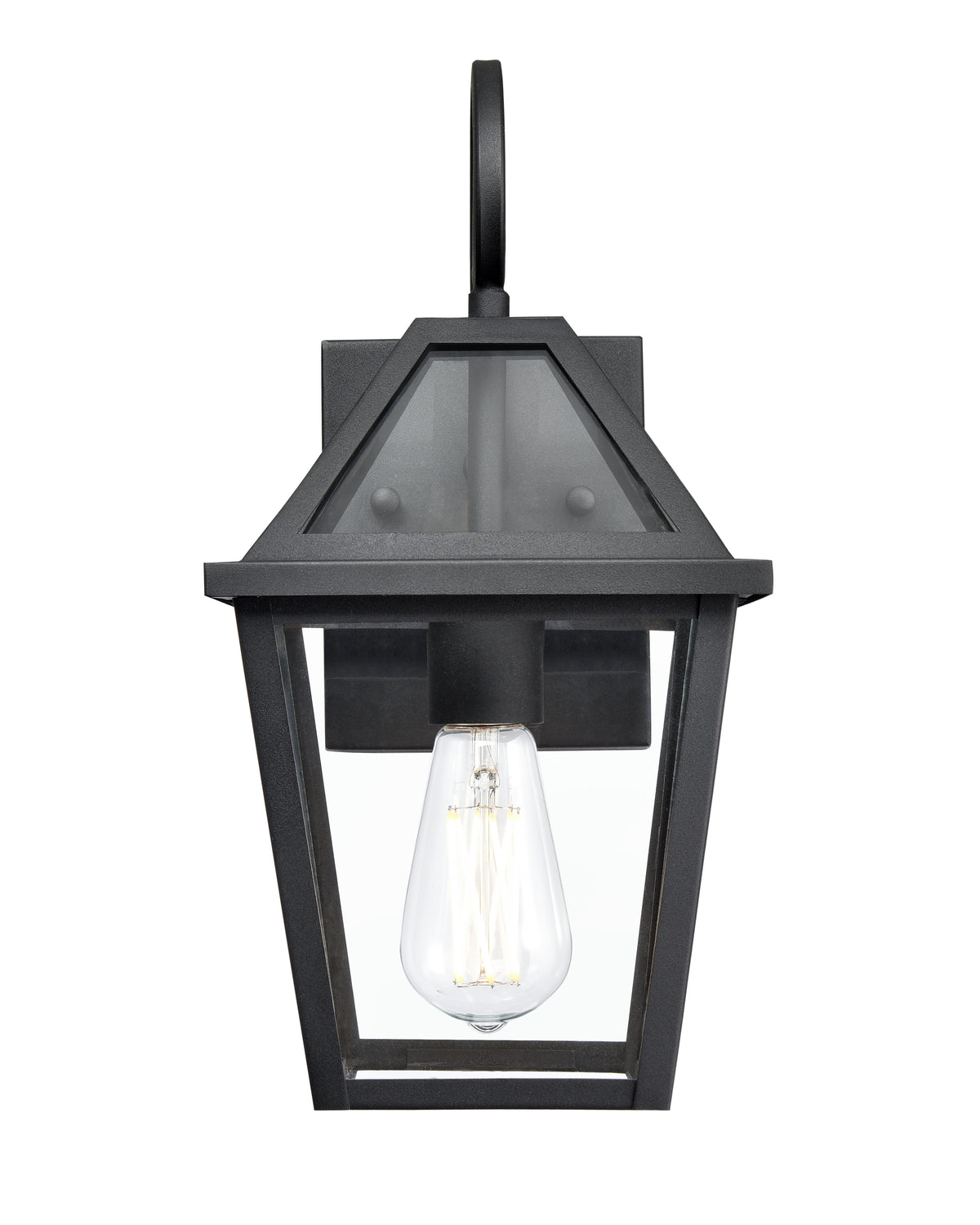 7'' Eston Textured Black 1 Light Wall Sconce