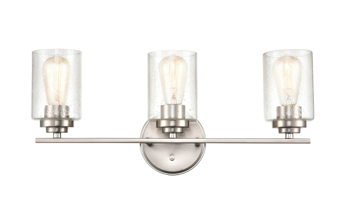 22'' Moven Satin Nickel 3 Light Bath Vanity