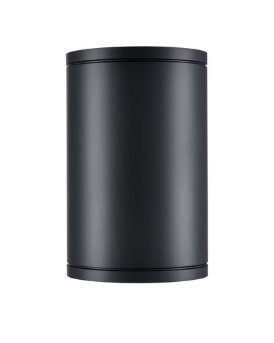 7-inch Vegas Powder Coated Black Outdoor Wall Sconce