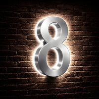 Illuminated Backlit House Numbers – Weather-Resistant LED Address Signs