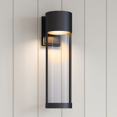 21-inch Trefor Powder Coated Black Outdoor Wall Sconce