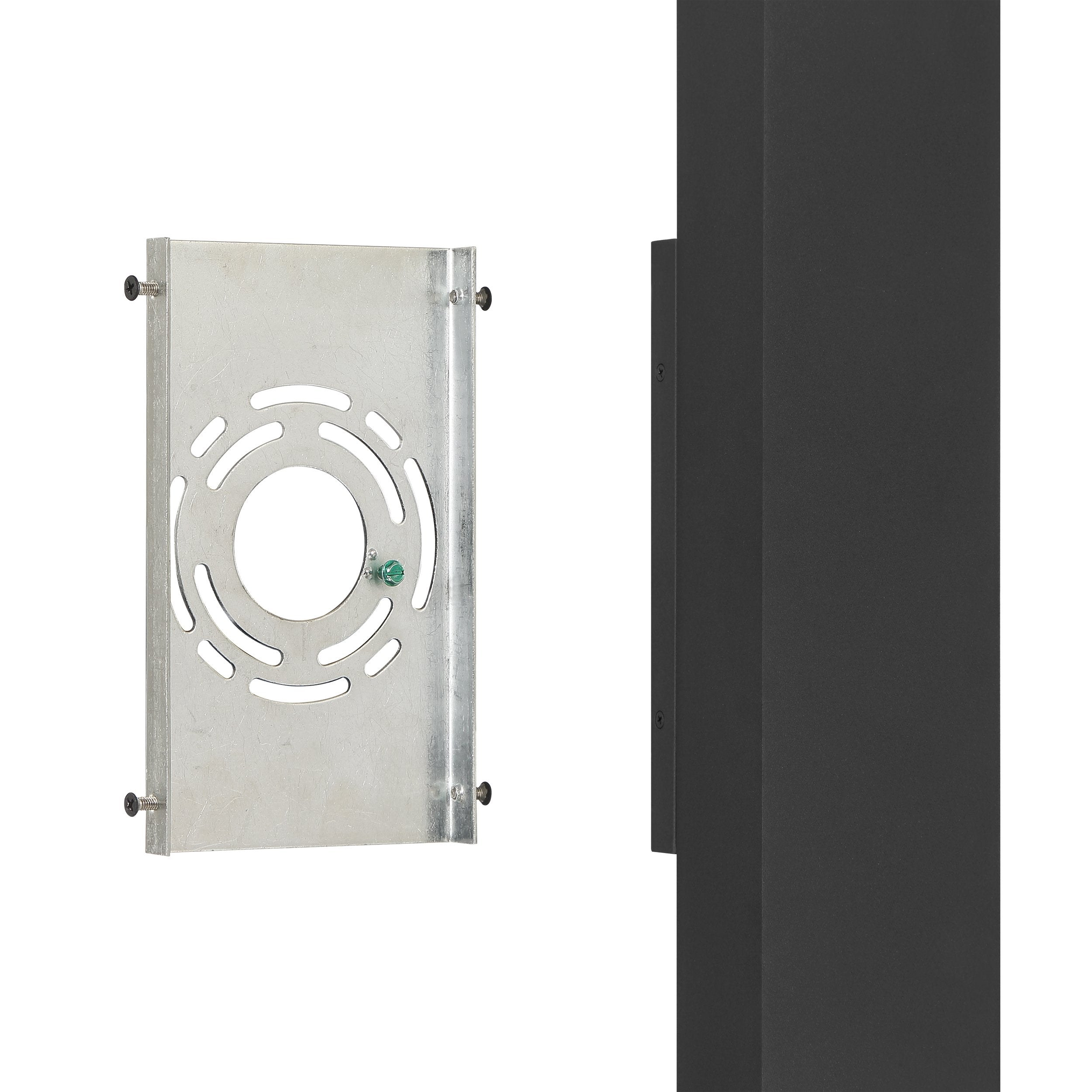 Jasper 20-inch 2-light Textured Black LED Exterior Wall Sconce