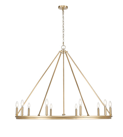 35'' Carruth Modern Gold 10 Light Chandelier